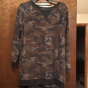 Emerald camo sweater